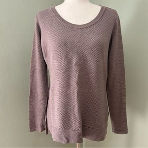 Kuhl merino wool womens purple crewneck‎ knit sweater size medium